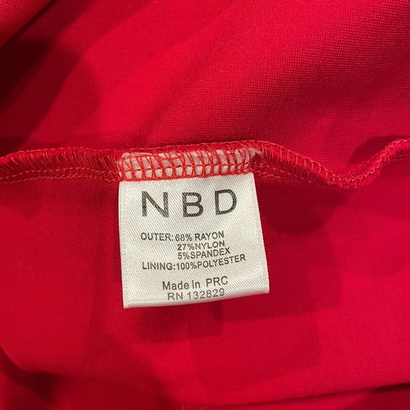 NBD Red Backless Dress - Picture 8 of 8